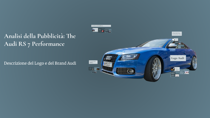 Analisi della Pubblicità: The Audi RS 7 Performance by rayan ben salem ...
