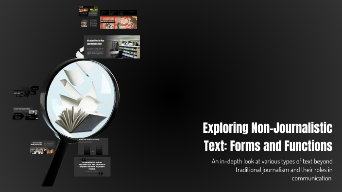 Exploring Non-Journalistic Text: Forms and Functions by Giselle Ann ...