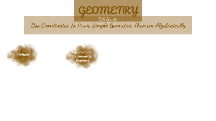 Geometry: Use Coordinates To Prove Simple Geometric Theorems ...