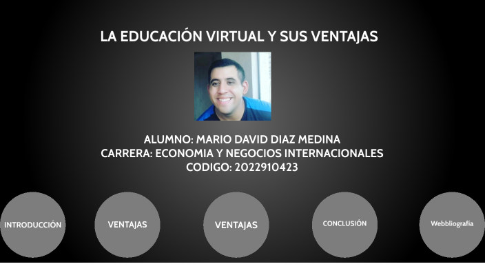 LA EDUCACIÓN VIRTUAL Y SUS VENTAJAS by Mario Diaz Medina on Prezi