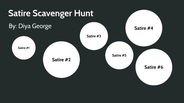 Satire Scavenger Hunt by Diya George on Prezi