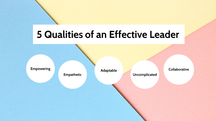 5 Qualities of an Effective Leader by Rachel Baker on Prezi