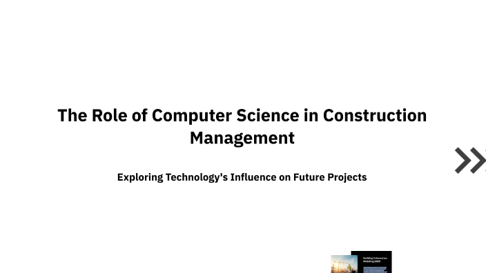 The Role of Computer Science in Construction Management by Joseph ...