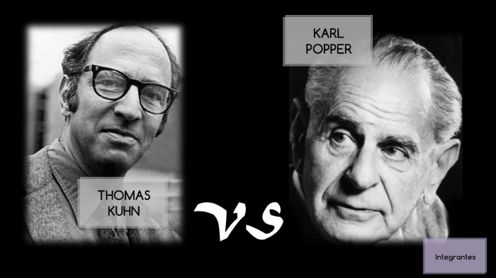 Thomas Kuhn y Karl Popper by Susana Marin