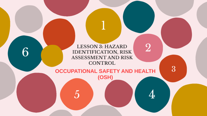 LESSON 3: HAZARD IDENTIFICATION, RISK ASSESSMENT AND RISK CONTROL by ...
