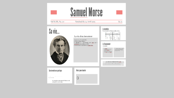 Samuel Morse By Alicia Bogaert On Prezi