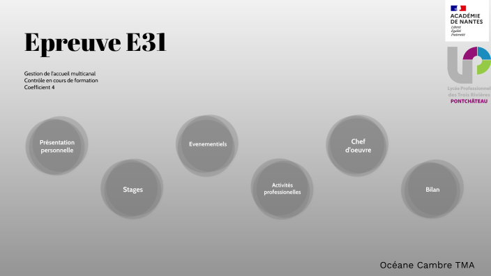 Diapo oral professionnel by Oceane Cambre on Prezi