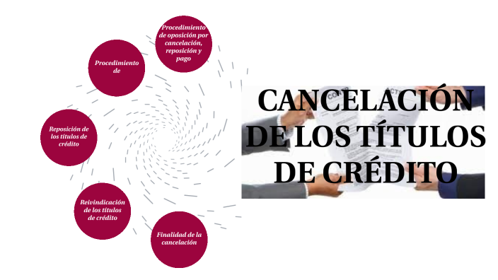 Cancelacion De Los Titulos De Credito