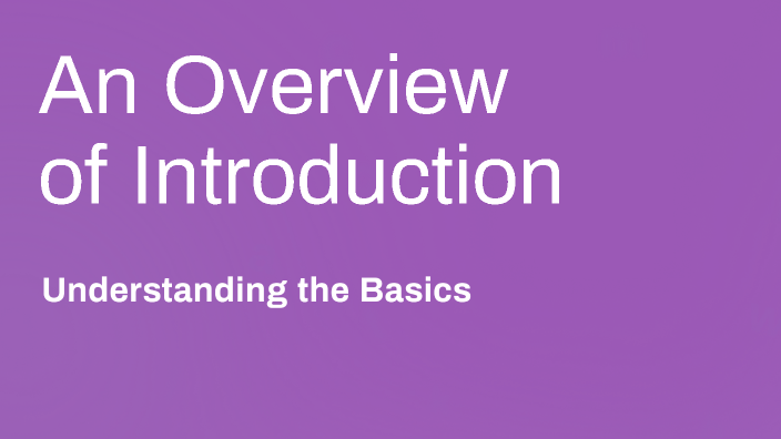 Introduction by Alexis Frost on Prezi