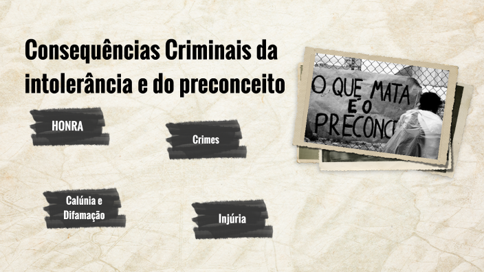 Consequências criminais da intolerância e do preconceito by JOSÉ NILDO ...