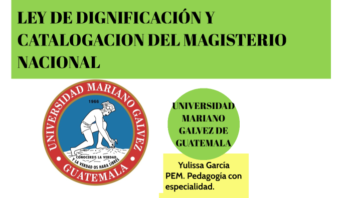 Ley Del Magisterio Nacional De Guatemala