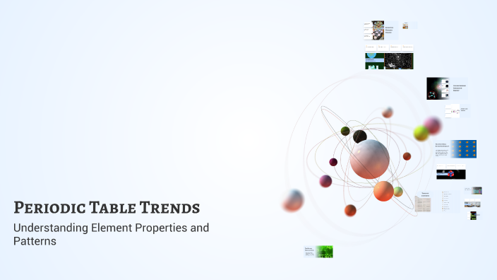 Trend Table Table Science Periodic Table Trends by Omer Sidahmed on Prezi