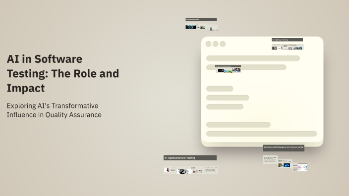 AI in Software Testing: The Role and Impact by Hamad Abdallah on Prezi