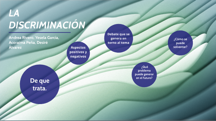 DISCRIMINACIÓN by Deco García García on Prezi