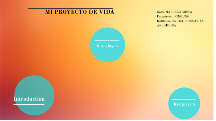 MI PROYECTO DE VIDA by marcelo grefa on Prezi