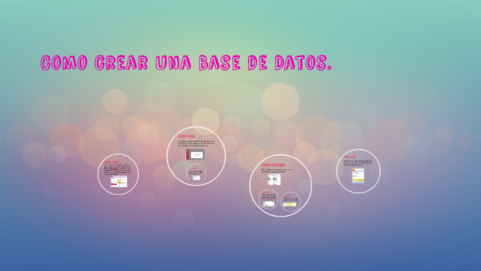 Como crear una Base de Datos. by rebeca rojas on Prezi