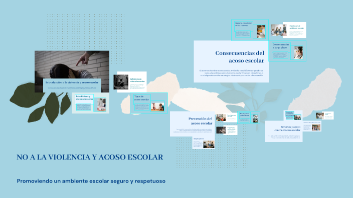 NO A LA VIOLENCIA Y ACOSO ESCOLAR by v p on Prezi