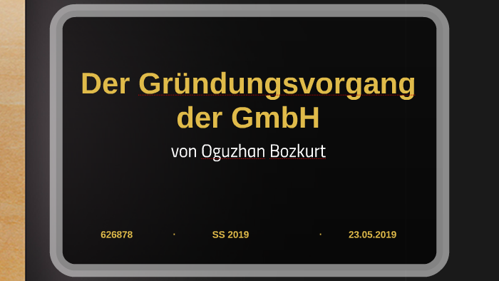 Gründungsdokumente gmbh