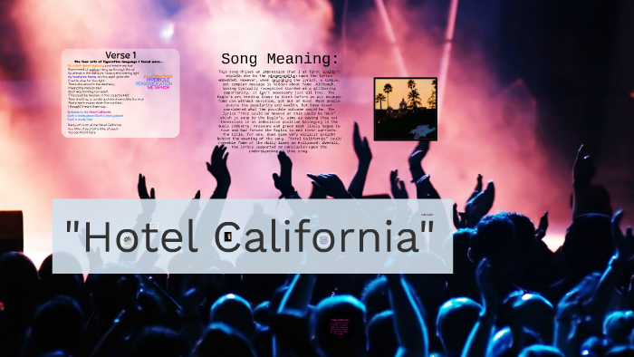 hotel california lyrics meaning