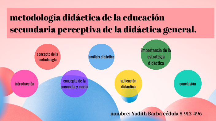 metodologia didactica en la eduacion secundaria by yudith barba on Prezi