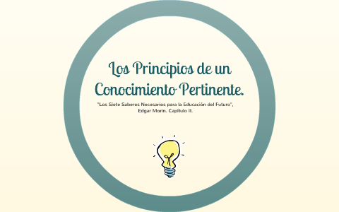 Los Principios de un Conocimiento Pertinente by Fernanda García on ...