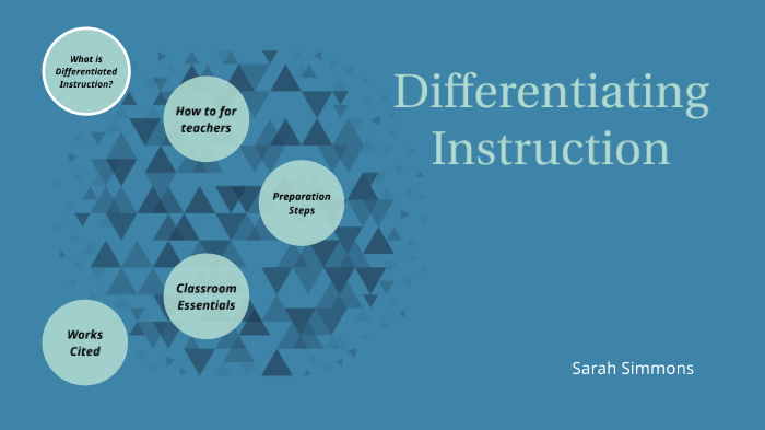 Differentiating Instruction by Sarah Simmons on Prezi