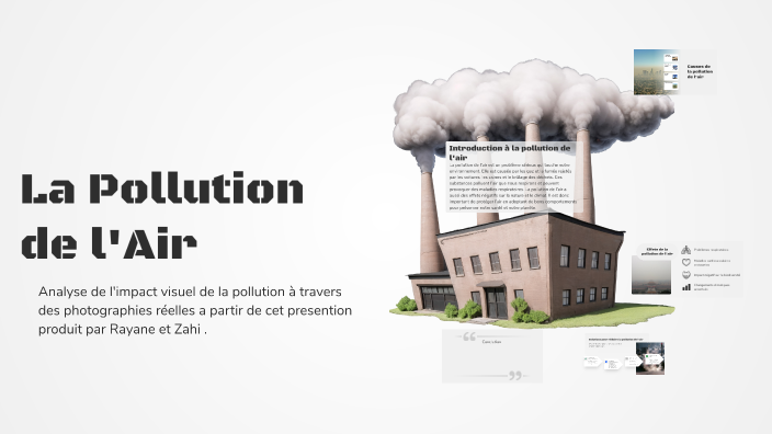 La Pollution de l'Air by Amine on Prezi