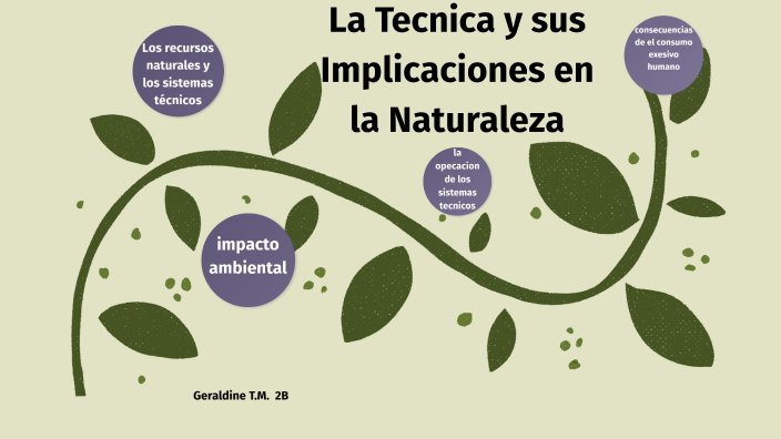 La Tecnica y sus Implicaciones en la Naturaleza by geraldine