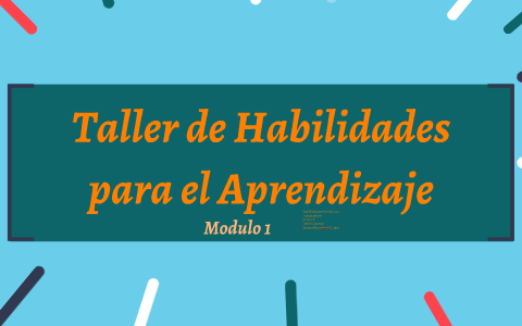 Taller de Habilidades para el Aprendizaje by Daniel Enrique Serrano ...