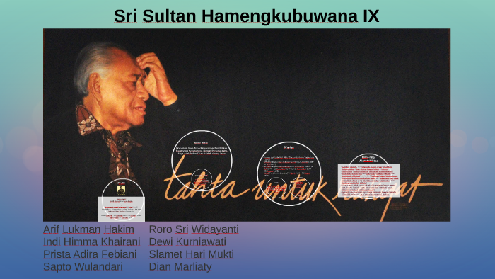 Sri Sultan Hamengkubuwana IX by Arif Hakim on Prezi