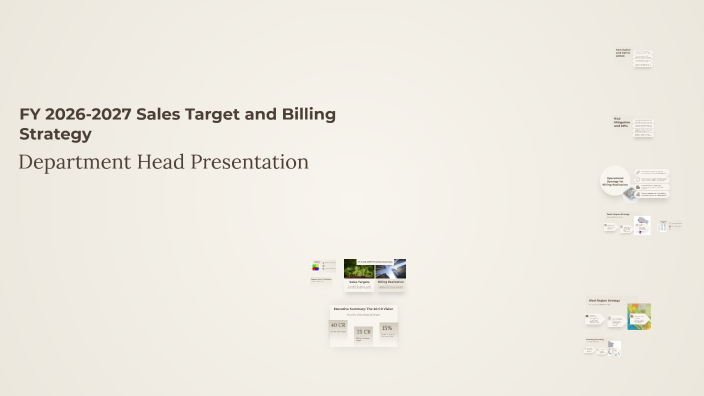 FY 2026-2027 Sales Target and Billing Strategy by srinivasan guru on Prezi