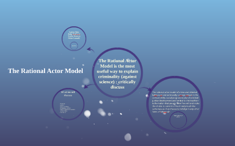 The Rational Actor Model