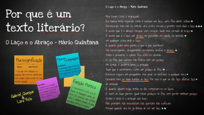Por que é um texto literário? by Lara Reis on Prezi