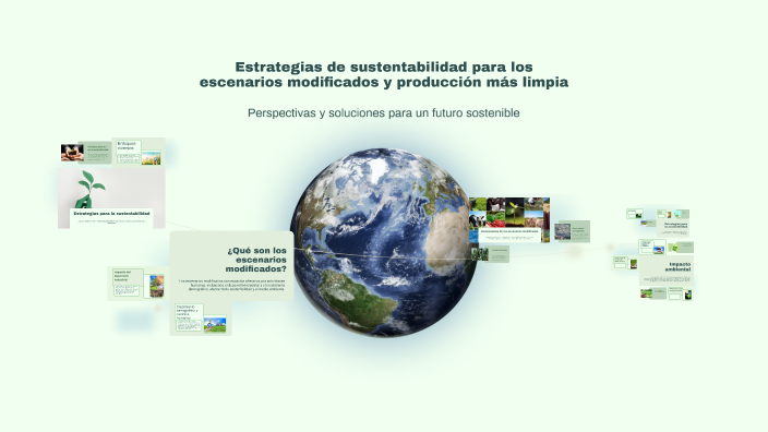 Estrategias de sustentabilidad para los escenarios modificados y
