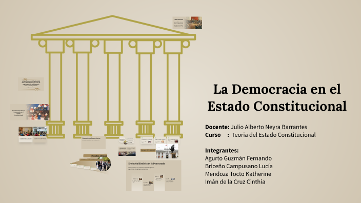 La Democracia en el Estado Constitucional by FERNANDO JOSE AGURTO ...