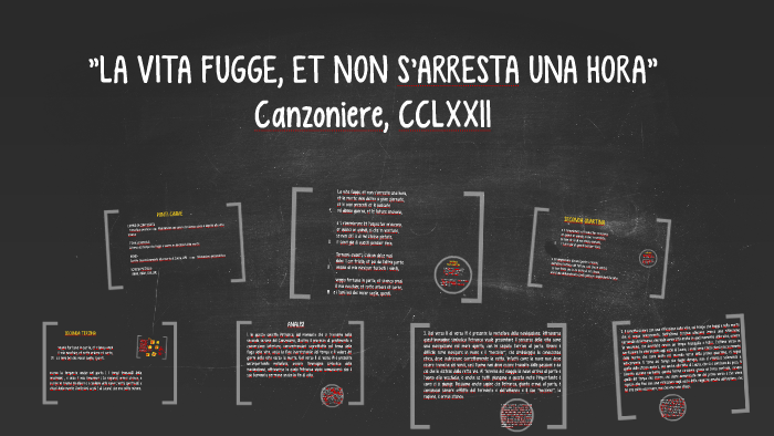 La vita fugge, et non s’arresta una hora” by Sofia Lastei on Prezi