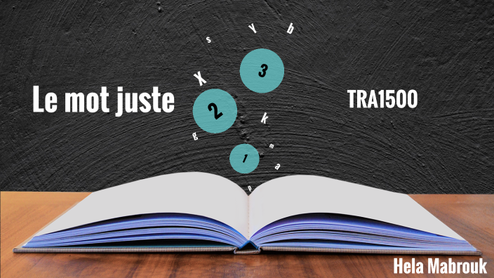 Le mot juste by Hela Mabrouk on Prezi
