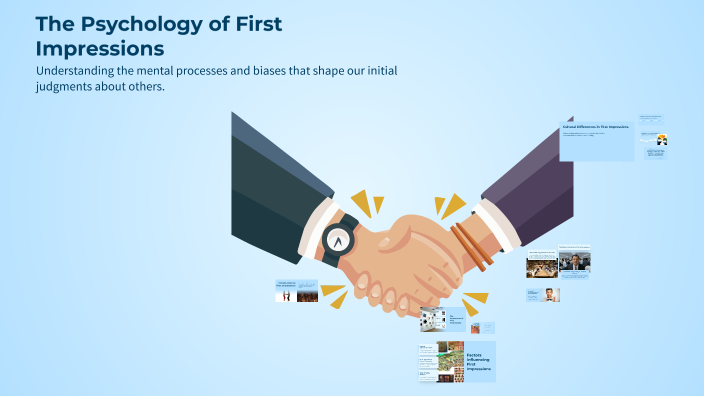 First Impression Study The Psychology of First Impressions by abdelhadi crest on Prezi