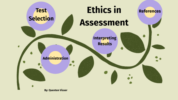 ethics in assessment essay