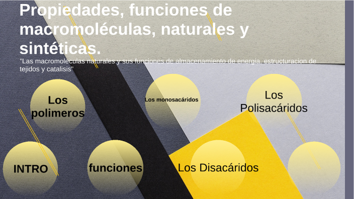 Funciones De Almacenamiento De Energia De Las Macromoleculas Naturales