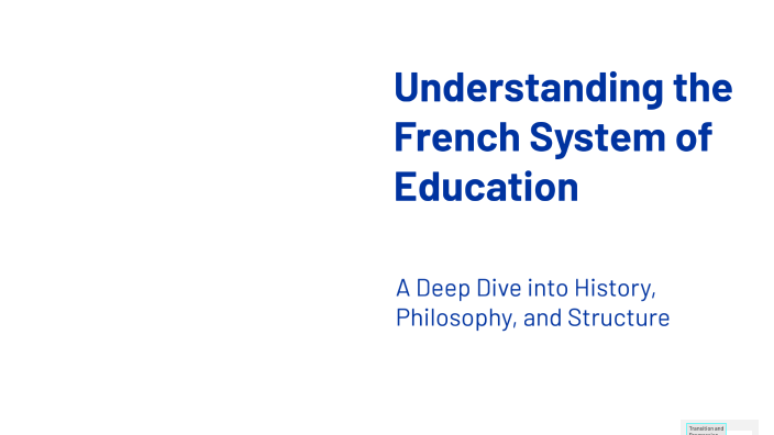 Understanding the French System of Education by Ghina Haddad on Prezi