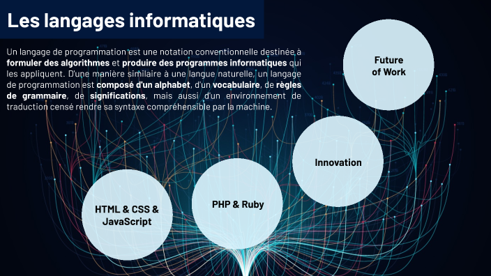 Les langages informatiques by Paidge Grangier on Prezi