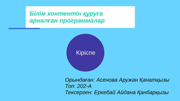 Презентация жасауға арналған программалар