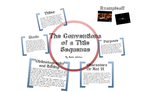 Conventions of a title sequence by Rosie Winton on Prezi