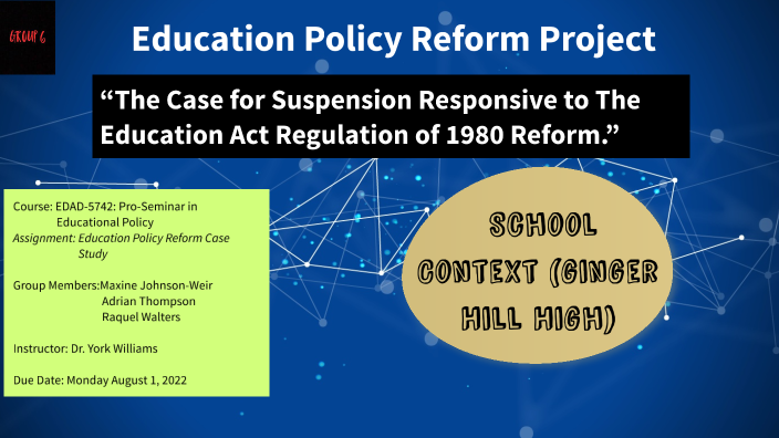 thesis on education policy