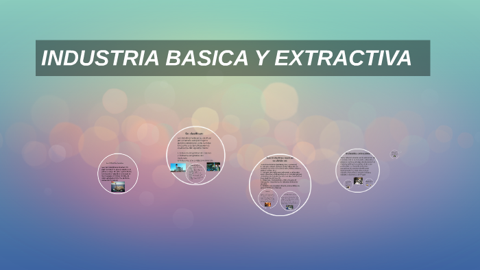 Industria Basica Y Extractiva By Erick Sanchez On Prezi