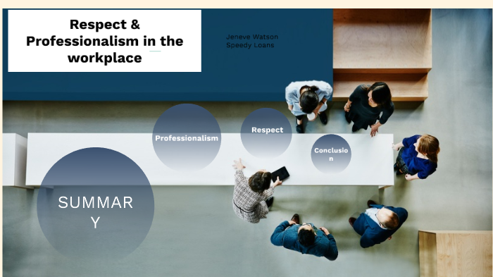 Respect & Professionalism in the work place. by jeneve watson on Prezi