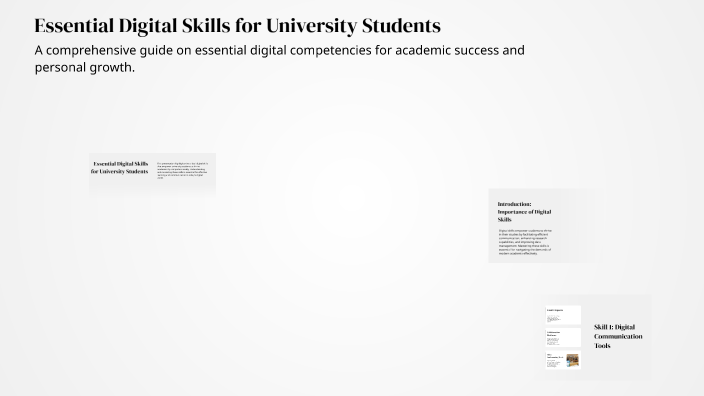 Essential Digital Skills for University Students by Haytham Hrz on Prezi