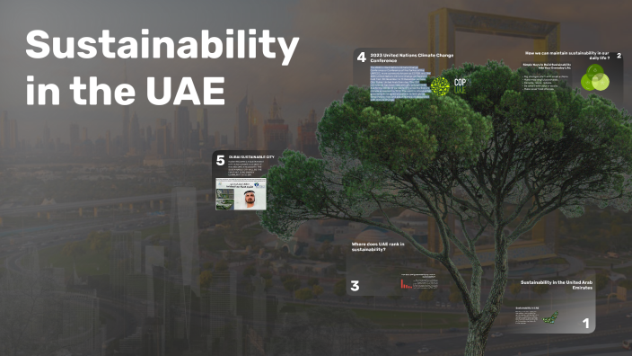 Sustainability in the UAE by Rawdah Abdoulkareem on Prezi
