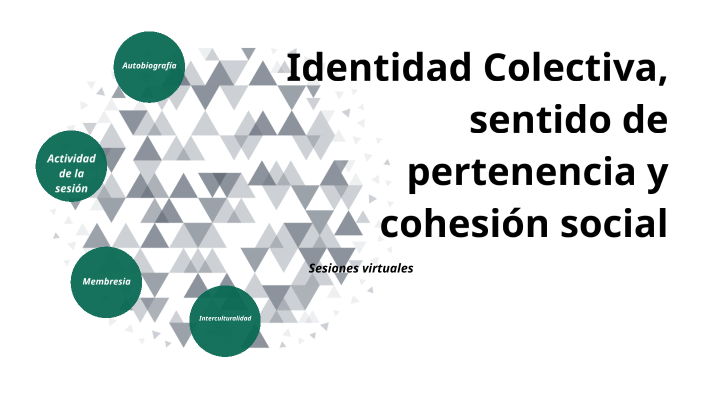 Identidad Colectiva, sentido de pertenencia y cohesión social by Gaby UT